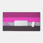 Motif gris rose et gris foncé pourpre rayures (Clavier et souris)