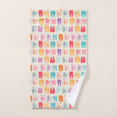 Motif grunge de dent (Serviette à main)