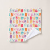 Motif grunge de dent (Gant de toilette)