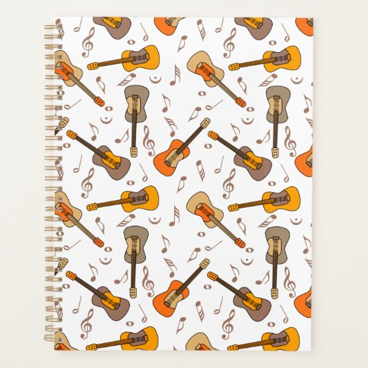 Motif Guitare Music Notes (Devant)