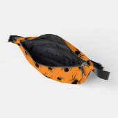 Motif Halloween araignées Noir et Orange (Ouvrir)