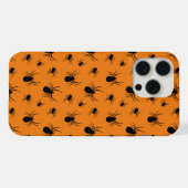 Motif Halloween araignées Noir et Orange (Verso Horizontal)