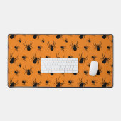 Motif Halloween araignées Noir et Orange (Clavier et souris)