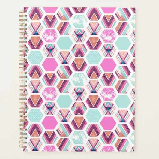 Motif Hexagon aquarelle (Devant)