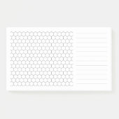 Motif Hexagon Chimie organique Post-it Notes (Devant)