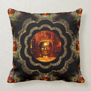 Motif hippie de mandala du coussin Bouddha