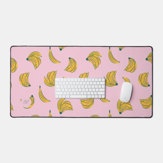 Motif Hipster Banana en Monogramme Arrière - plan (Clavier et souris)