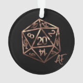 Motif Hologramme D20 | PnP Tabletop Gamer Dice (dos)
