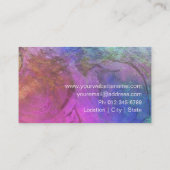 Motif holographique Marble Opal Carte de visite (Dos)