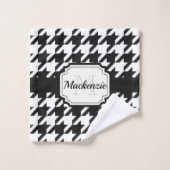 Motif Houndstooth (Gant de toilette)