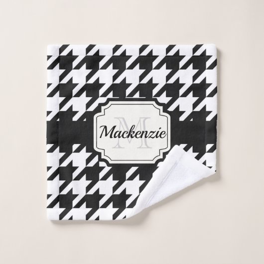 Motif Houndstooth (Gant de toilette)