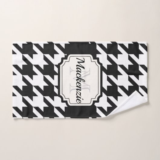 Motif Houndstooth (Serviette à main)