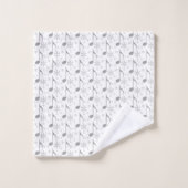 Motif Houndstooth Chic Musical Notes (Gant de toilette)