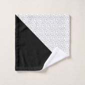 Motif Houndstooth Chic Musical Notes (Gant de toilette)