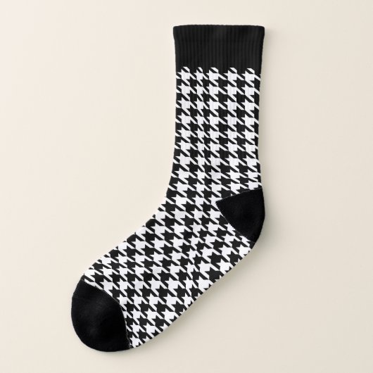 Motif Houndstooth noir et blanc (Gauche - extérieur)