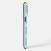 Motif illustratif sur bleu pâle (Côté droit)