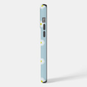 Motif illustratif sur bleu pâle (Côté gauche)