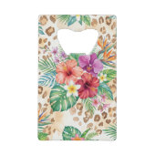 Motif imprimé léopard floral tropical (Devant)