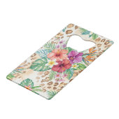 Motif imprimé léopard floral tropical (Dos Angle)