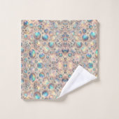 Motif imprimé léopard opale de luxe (Gant de toilette)