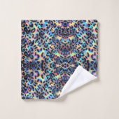 Motif imprimé léopard opale de luxe (Gant de toilette)