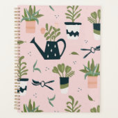 Motif imprimé Whimsical Pink Gardening (Devant)