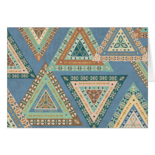 Motif indien tribal bleu extérieur de Geo X