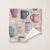 Motif intime hiver sans couture avec Mittens (Gant de toilette)