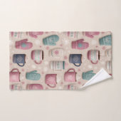 Motif intime hiver sans couture avec Mittens (Serviette à main)