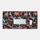Motif intrigué d'animaux de la forêt (Clavier et souris)