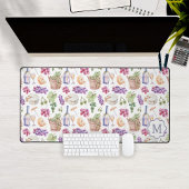 Motif italien de fromage et de vin Monogramme pers