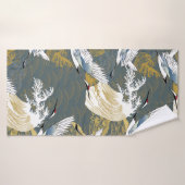 Motif japonais. Arrière - plan à motif traditionne (Serviette de bain)