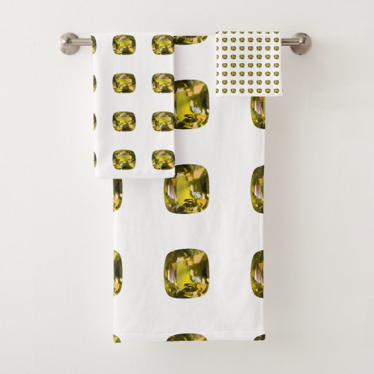 Motif jaune Abstrait (En situation)