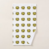 Motif jaune Abstrait (Serviette à main)