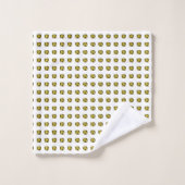Motif jaune Abstrait (Gant de toilette)