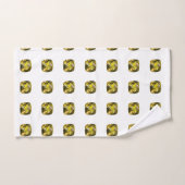 Motif jaune Abstrait (Serviette à main)