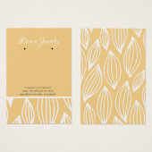 Motif jaune blanc à la feuille Arrière - plan (Devant & derrière)