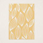 Motif jaune blanc à la feuille Arrière - plan (Dos)