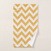Motif Jaune Chevron Zigzag (Serviette à main)
