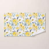 Motif jaune et bleu d'aquarelle (Serviette à main)