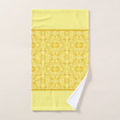 Motif jaune soleil (Serviette à main)