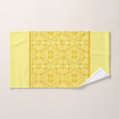 Motif jaune soleil (Serviette à main)