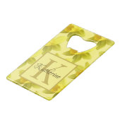 Motif jonquille jaune Nom du monogramme (Dos Angle)