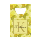 Motif jonquille jaune Nom du monogramme (Dos)