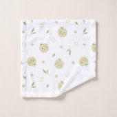 Motif Joyeux Pommes - Ensemble de serviettes de ba (Gant de toilette)