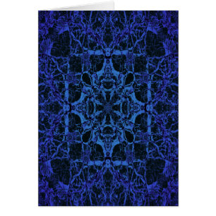 Motif kaléidoscope bleu