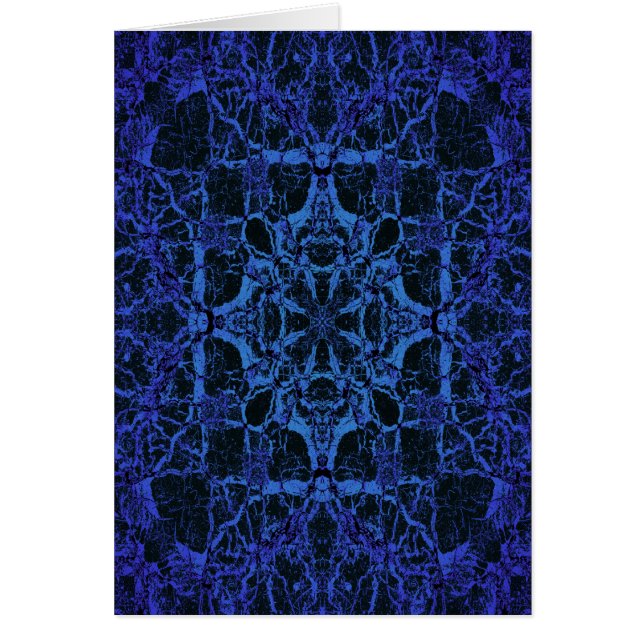 Motif kaléidoscope bleu (Devant)