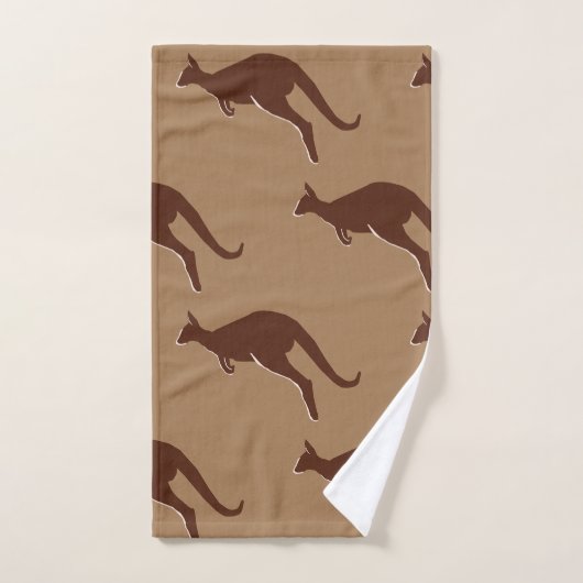 Motif Kangaroo (Serviette à main)