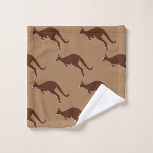 Motif Kangaroo (Gant de toilette)