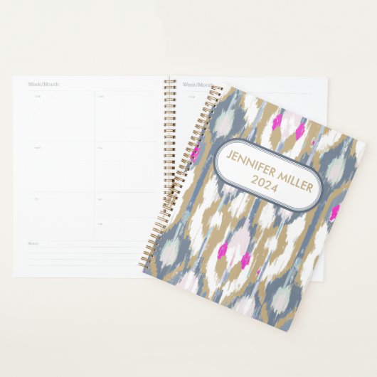 Motif kat géométrique tribal coloré (Devant avec enveloppe)